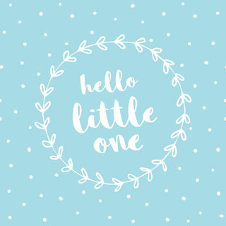 Hello Little One, blue • Beverage Napkins