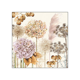Dried Flowers • Beverage Napkins