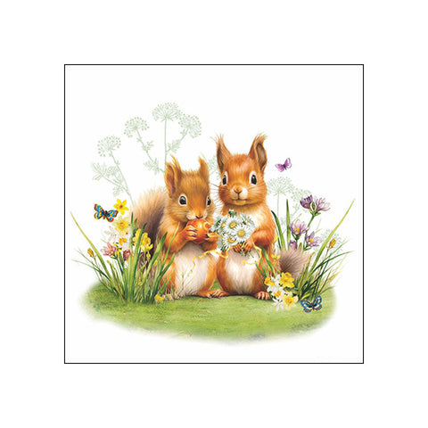 Little Squirrels • Beverage Napkins