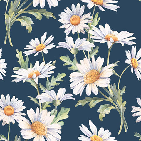 Beautiful Daisies, blue • Beverage Napkin
