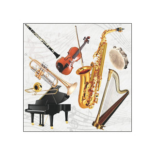 Music Instruments • Beverage Napkins
