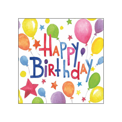 Colorful Birthday • Beverage Napkins