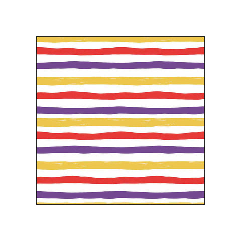 Wavy stripes, lilac • Beverage Napkins