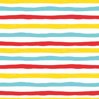 Wavy Stripes, red • Beverage Napkin