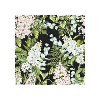Soft Lilacs, black • Beverage Napkins
