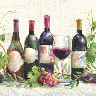 Wine Bottles • Beverage Napkin