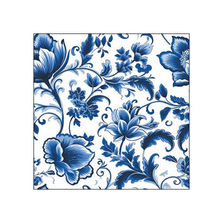 Delft Blue Florals • Beverage Napkins