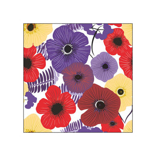 Colorful Flowers, lilac • Beverage Napkins