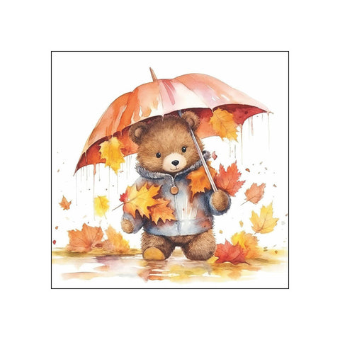 Umbrella Bear • Beverage Napkins