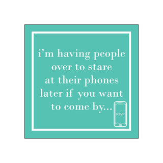 Their Phones • Beverage Napkins