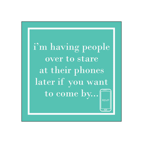 Their Phones • Beverage Napkins