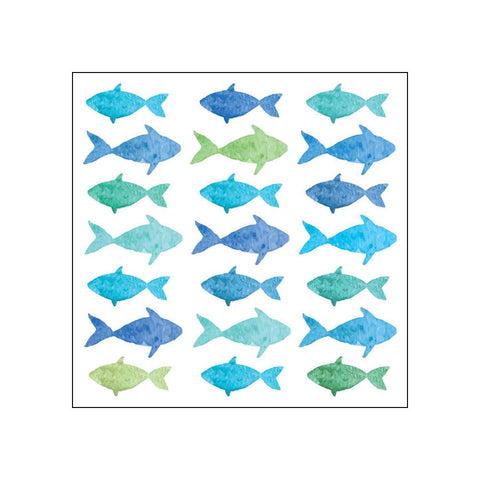 Aquarell Fish • Beverage Napkins