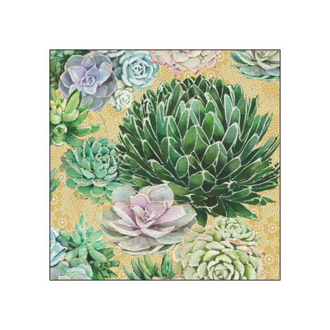 Succulents • Beverage Napkins