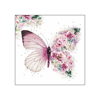 Butterfly Flowers • Beverage Napkins