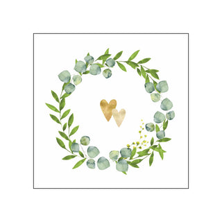 Two Hearts • Beverage Napkins