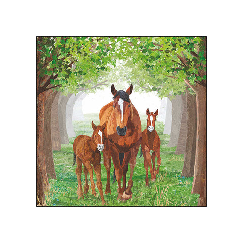 Timberland Horses • Beverage Napkin