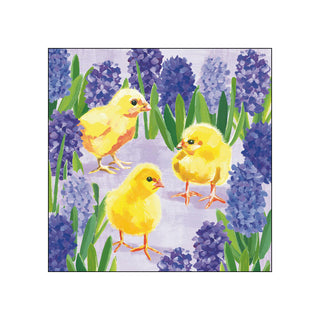 Chicks in Hyacinth • Beverage Napkins