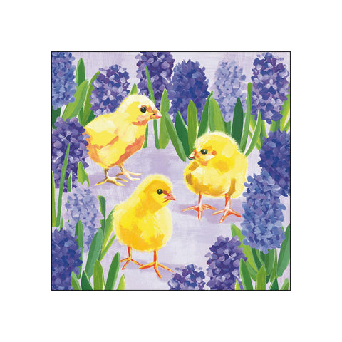 Chicks in Hyacinth • Beverage Napkins