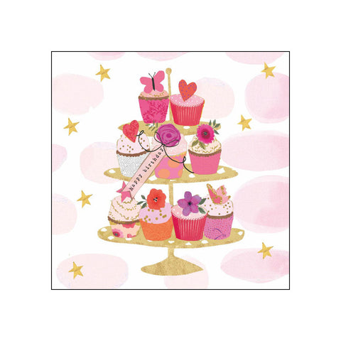 Happy Cupcakes • Beverage Napkins