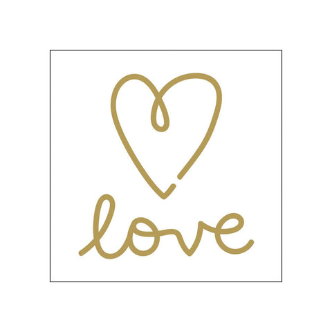 LOVE • Beverage Napkins