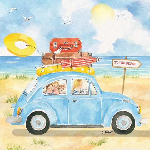 To the Beach • Lunch Napkin