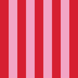 Vertical Stripes, orange+pink • Lunch Napkins