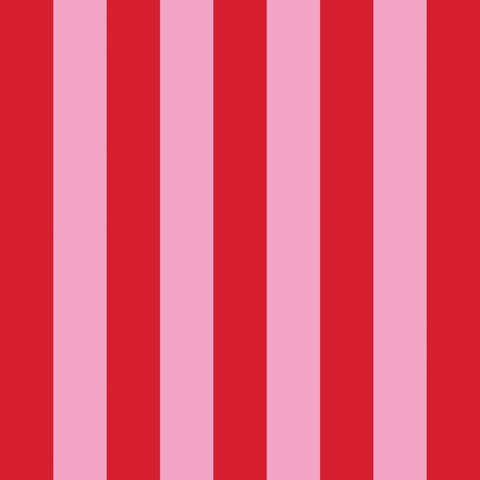 Vertical Stripes, orange+pink • Lunch Napkins