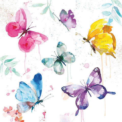Butterfly Collection, white • Lunch Napkins