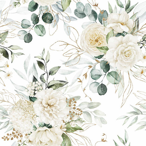Eucalyptus & Roses • Lunch Napkin
