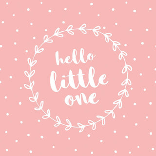 Hello Little One, pink • Lunch Napkins