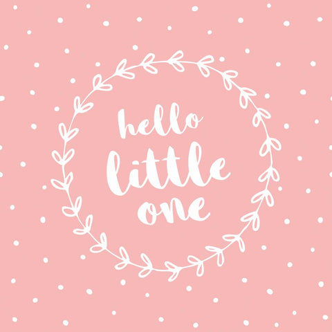 Hello Little One, pink • Lunch Napkins