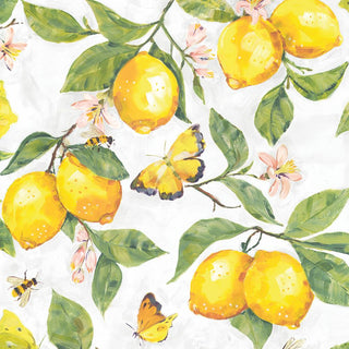 Fresh Lemons, white • Lunch Napkin