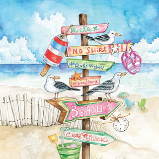 Seaside Signs • Lunch Napkin