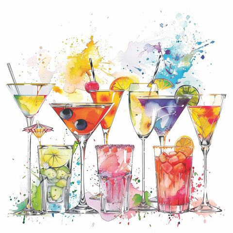 Splashing Drinks • Lunch Napkin