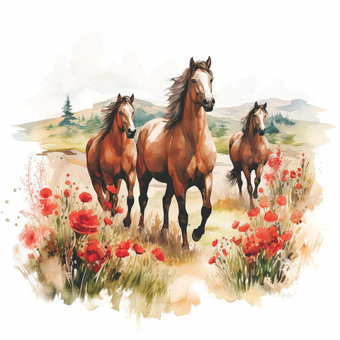 Trotting Horses • Lunch Napkin