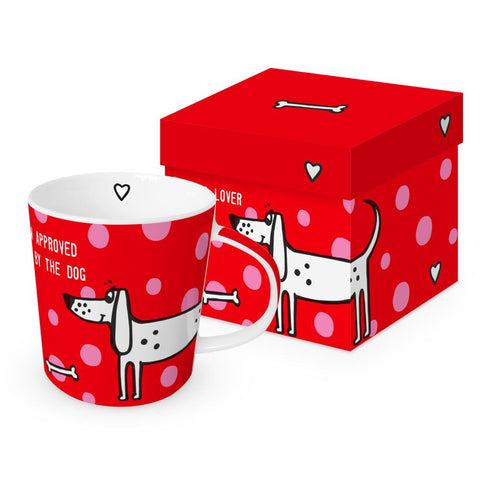 Dog Approved, red • Gift-boxed Mug