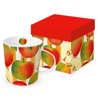 Apples & Stripes • Gift-Boxed Mug