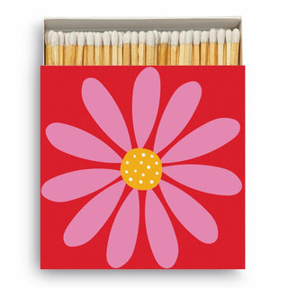 Happy Flower, red • Square-boxed Matches
