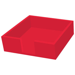 Lacquered Wood Napkin Caddy • Red (Lunch Size)