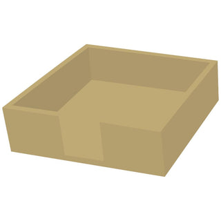 Lacquered Wood Napkin Caddy • Gold (Lunch Size)