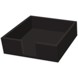 Lacquered Wood Napkin Caddy • Black (Lunch Size)