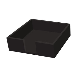 Lacquered Wood Napkin Caddy • Black (Beverage Size)