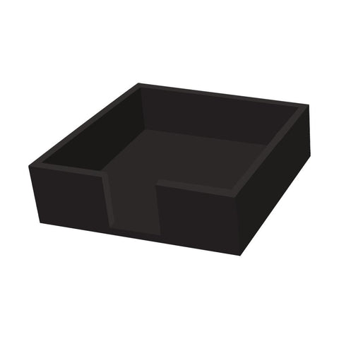 Lacquered Wood Napkin Caddy • Black (Beverage Size)