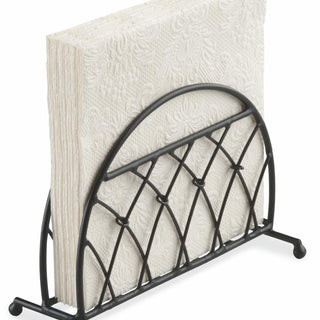 Metal Napkin Holder • Lattice, black