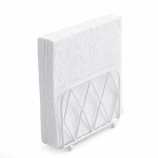 Metal Napkin Holder • Diamond, white