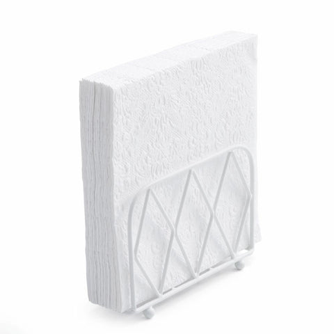 Metal Napkin Holder • Diamond, white