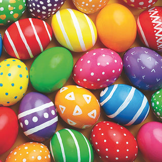 Painted Easter Eggs • Beverage Napkin