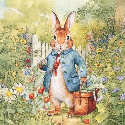 Mr. Rabbit • Beverage Napkin