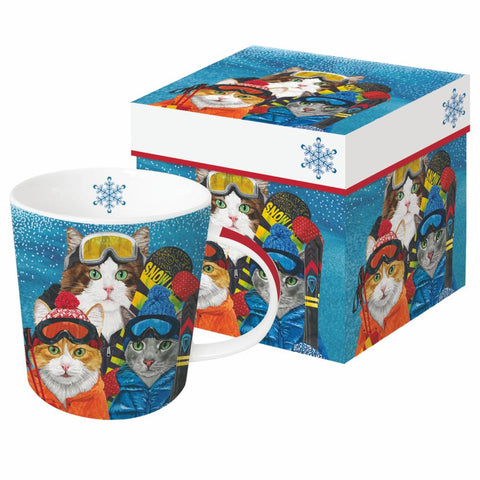 Ski Cats • Mug, gift-boxed
