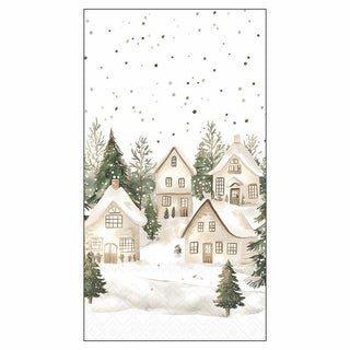 Snowy Houses • Guest Towels